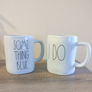 Rae Dunn Something Blue I Do Mug Set